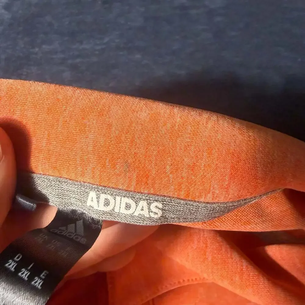 Adidas Polo Size 2XL Orange Golf Shirt